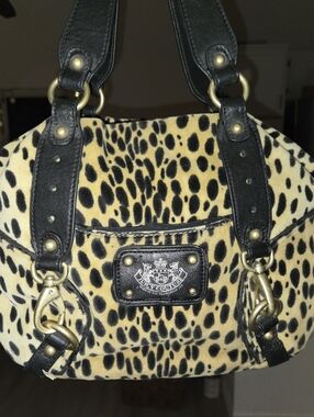 VINTAGE Y2K JUICY COUTURE CHEETAH LEOPARD DAYDREAMER HANDBAG